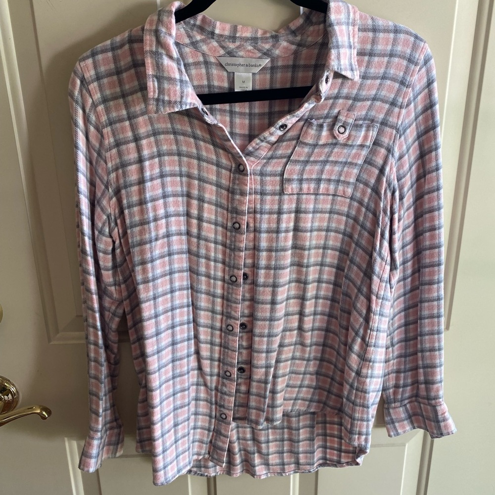 Christopher & Banks Soft Petite Flannel